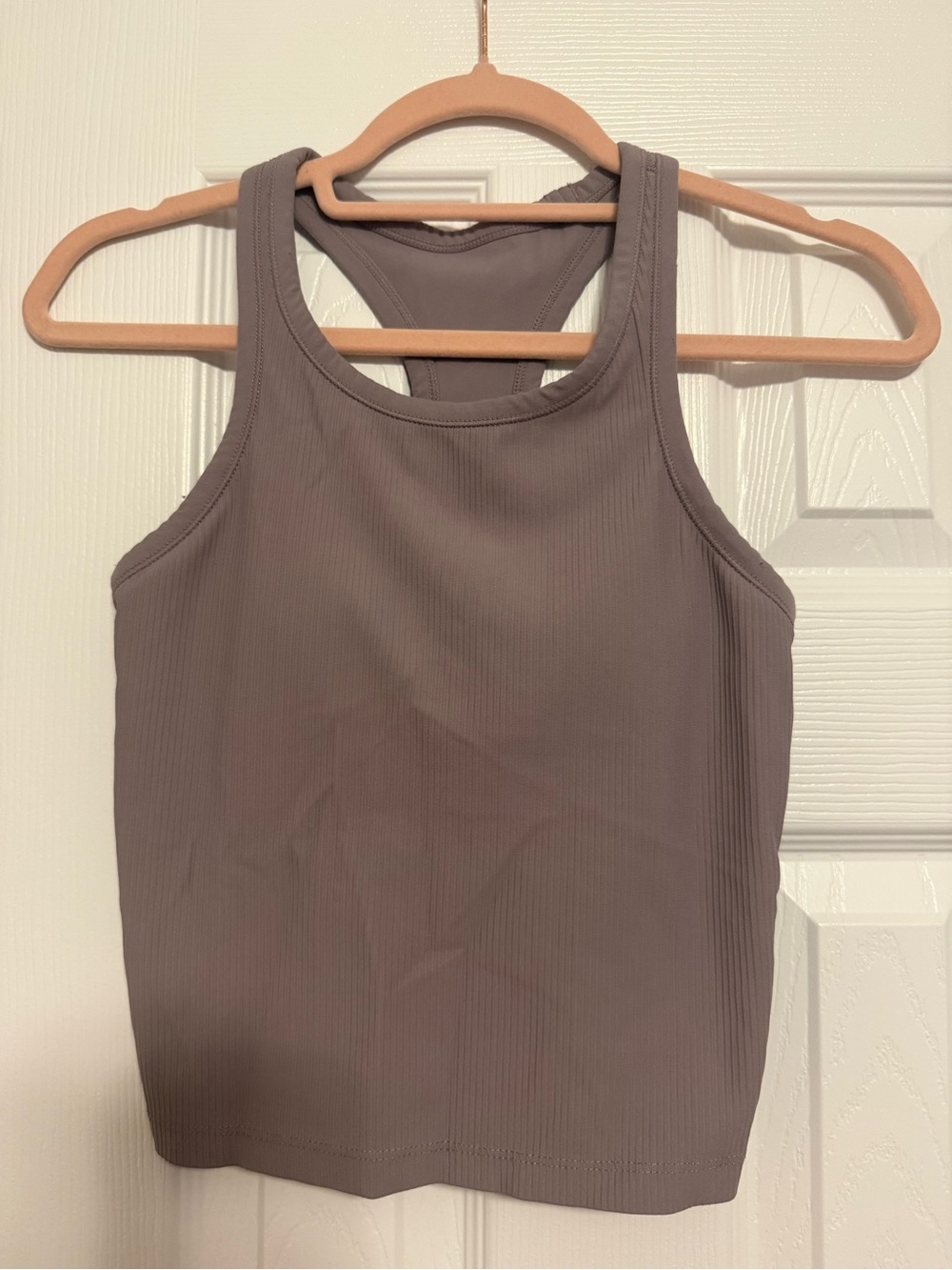 Lululemon Women’s Ribbed Tank Top in Taupe - Slim Racerback